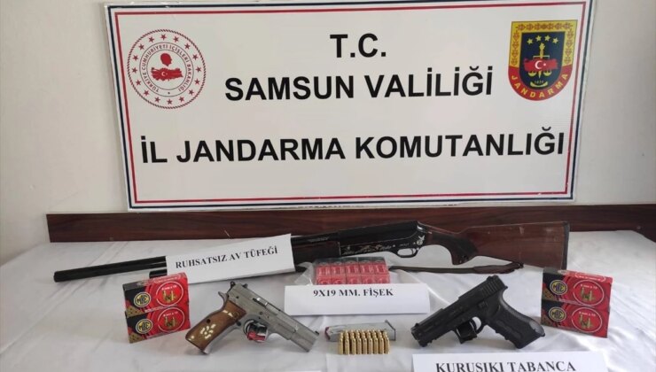 Samsun’da Ruhsatsız Silah ve Mermi Operasyonu: 3 Gözaltı