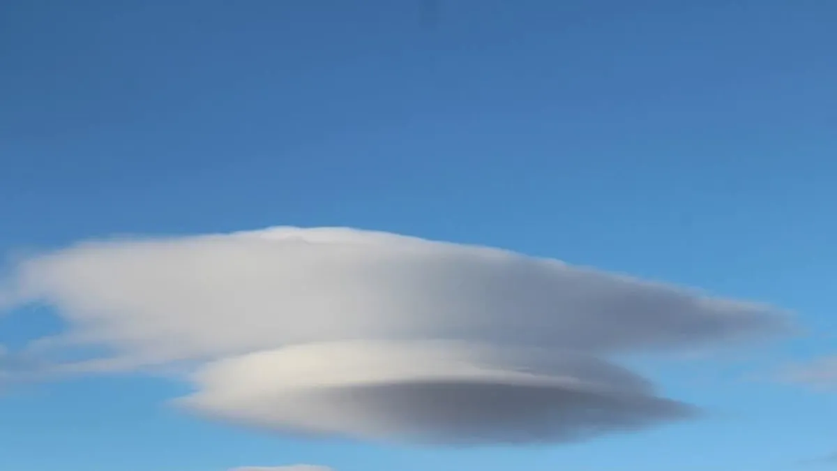 Kahramanmaraş semalarında UFO görünümlü bulut