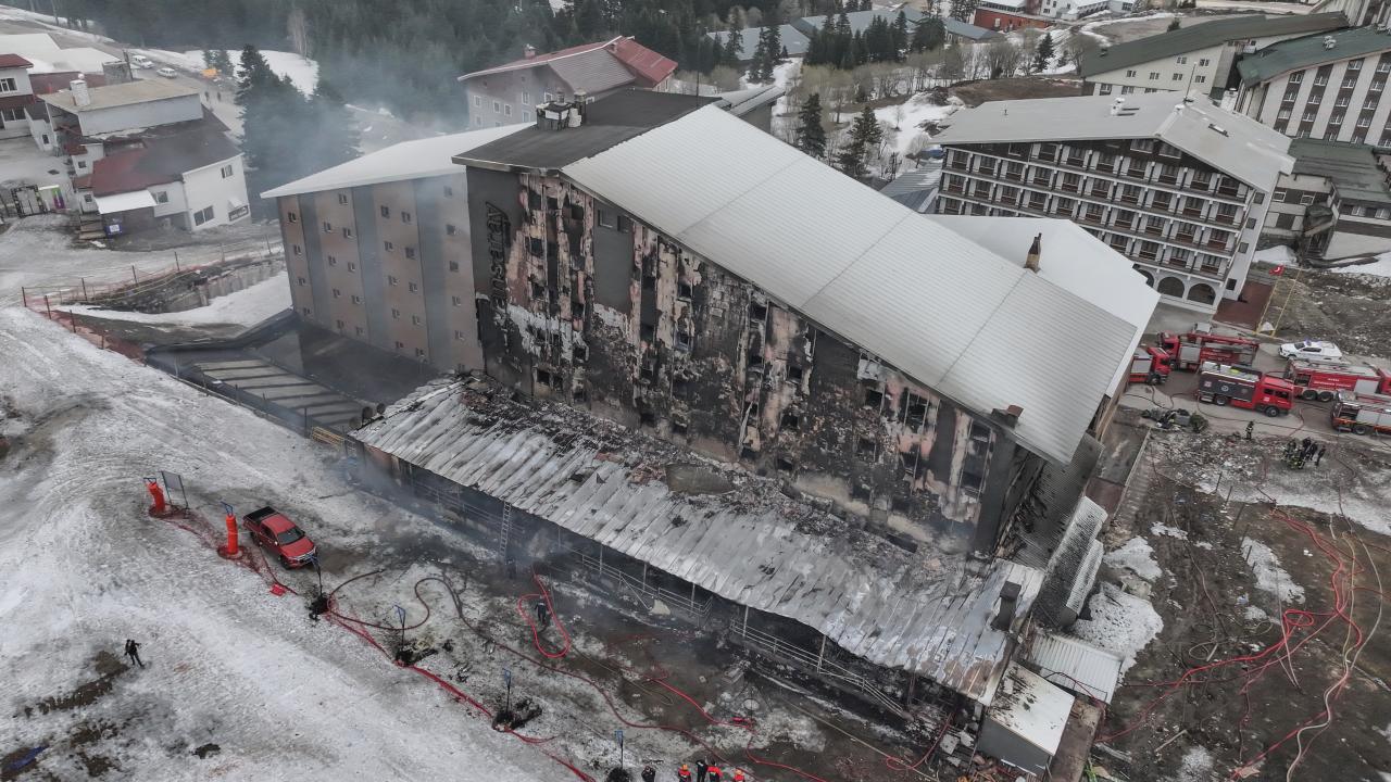 Uludağ’da otel yangınıyla ilgili 4 şüpheli tutuklandı