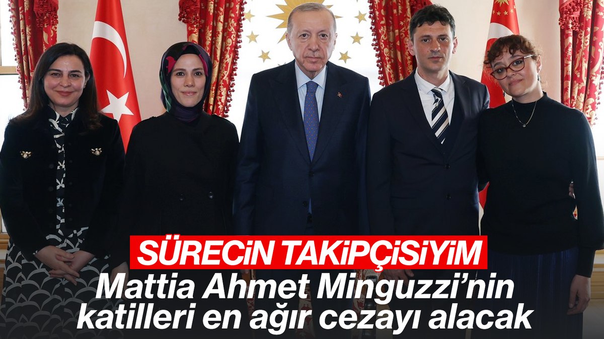 Cumhurbaşkanı Erdoğan, Mattia Ahmet Minguzzi’nin ailesiyle bir araya geldi